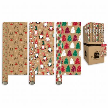 WRAPPING PAPER FESTIVE FUN 2M