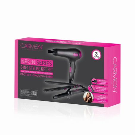 CARMEN HAIR DRYER / CURLER / STRAIGHTENER GIFT SET - Image 2