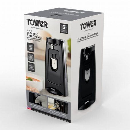Tower - Electric Can Opener Black - Image 3