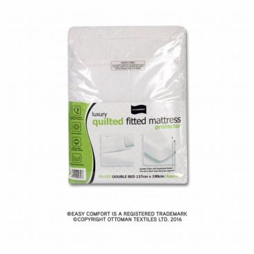 MATTRESS PROTECTOR LUXURY QUILTED DOUBLE