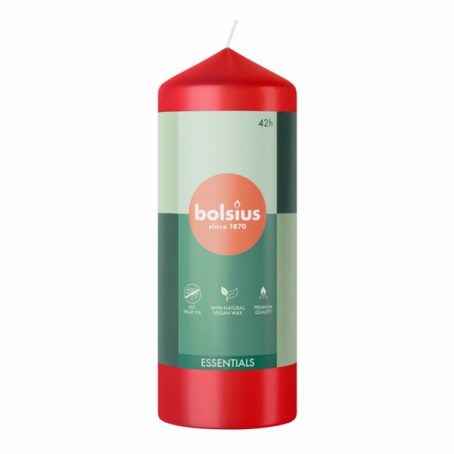 CANDLE PILLAR BOLSIUS RED 150X60