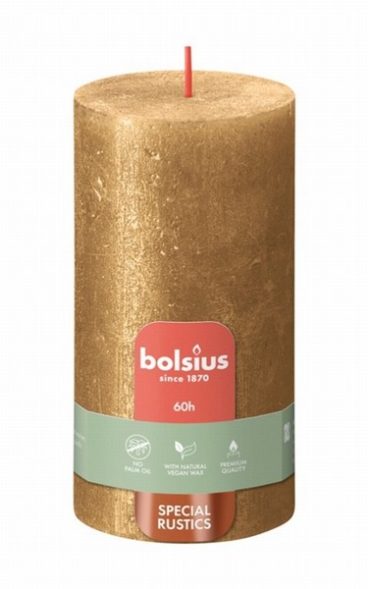CANDLE RUSTIC PILLAR GOLD PRICES 130X60