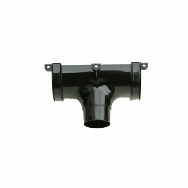 GUTTER RUNNING OUTLET BLACK 112MM