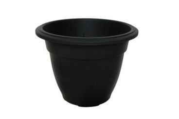 BELL POT ROUND PLANTER BLACK 40CM