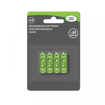 BAT RECHARGABLE 2/3 AA 200mAh 4PK