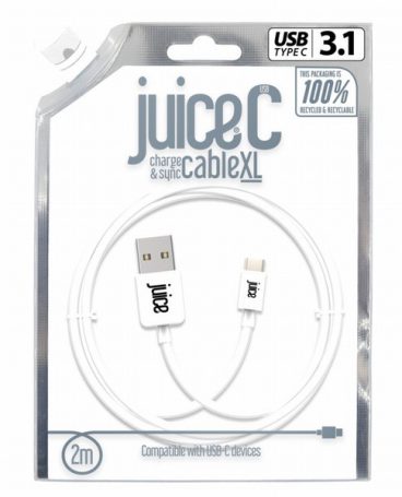 JUICE USB C USB CABLE 2M WHITE