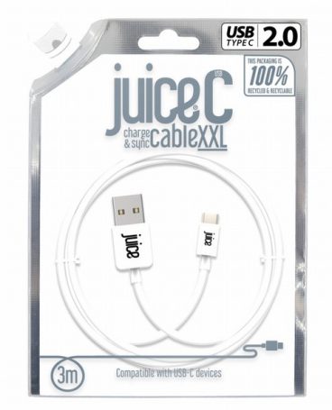 JUICE USB C USB CABLE 3M WHITE n/r