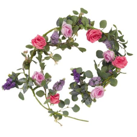 SMART EDEN BLOOMS ROSES GARLAND 1.8M