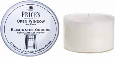 PRICES SCENTED CANDLE TIN OPEN WINDOW 45H