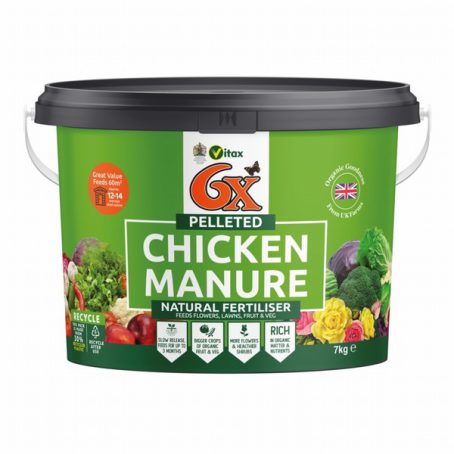 CHICKEN MANURE TUB 7KG VITAX