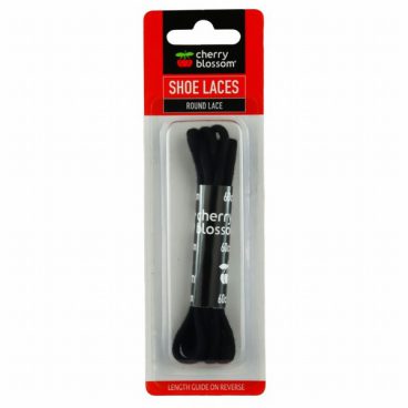 SHOE LACES BLACK ROUND 60CM