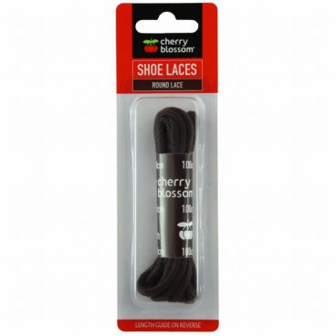 SHOE LACES BROWN ROUND 100CM