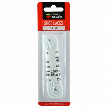 SHOE LACES WHITE FLAT 120CM