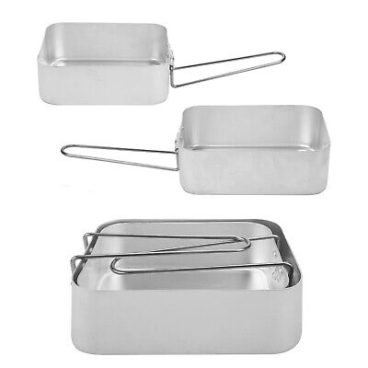 Summit Nestling Aluminium Mess Tins Twin Pack