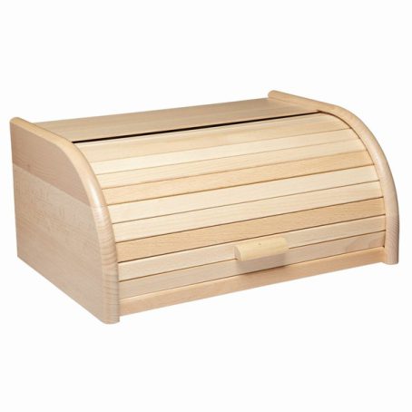 BEECHWOOD BREAD BIN ROLL TOP STOW