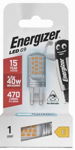 Energizer LED G9 470lm 4.2W 6,500K