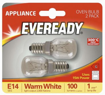 Eveready – Oven Bulb 2PK – 15W SES