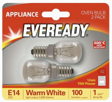 Eveready – Oven Bulb 2PK – 15W SES