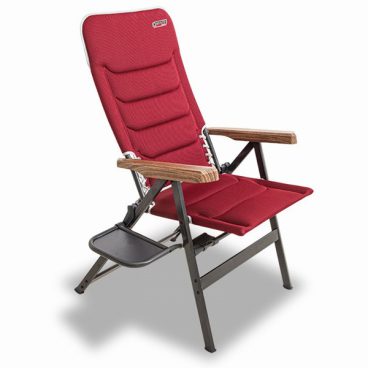 Quest – Bordeaux Recline Chair W/Table in Maroon