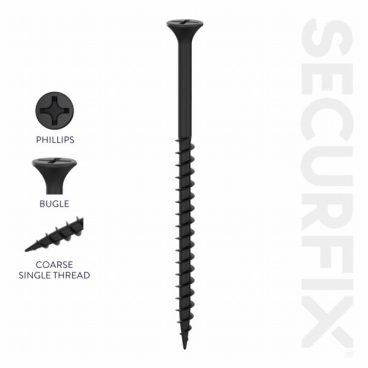 SCREW PICARDY DRYWALL 3.5 X 42MM BLK BOX200