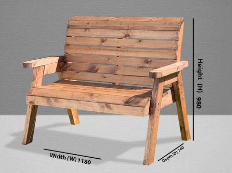BENCH 2 SEATER CHARLES TAYLOR - Image 2