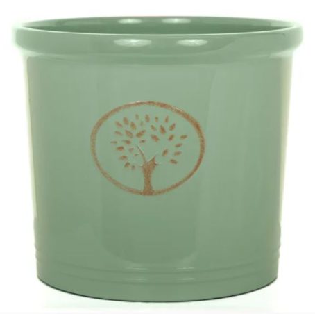 Cotswold Cylinder Plant Pot Green 40cm
