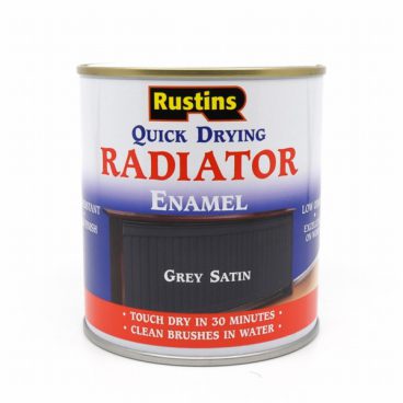 RUSTINS QD RADIATOR ENAMEL SATIN GREY 500ML