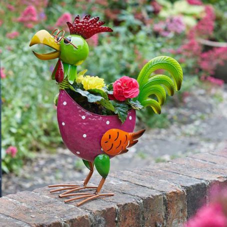 FIGURINES GARDEN POULTRY POT PET - Image 2