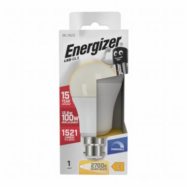 Energizer – GLS Opal Bulb Dimmable Warm White – 100W BC