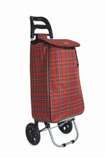 SHOPPING TROLLEY TARTAN 2 WHEEL