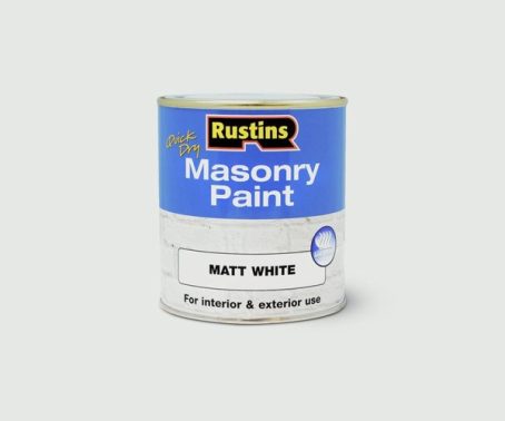 RUSTINS MASONRY QD MATT WHITE 250ML
