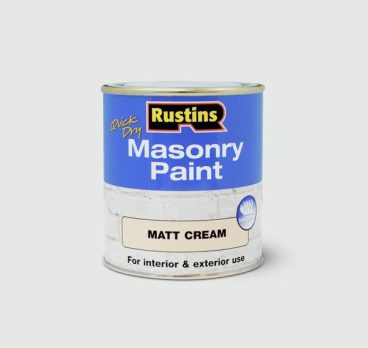 RUSTINS MASONRY QD MATT CREAM 250ML