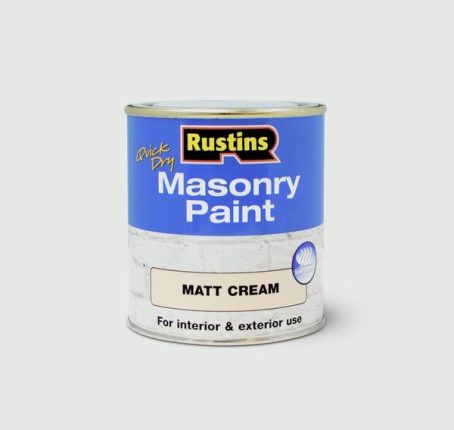 RUSTINS MASONRY QD MATT CREAM 250ML