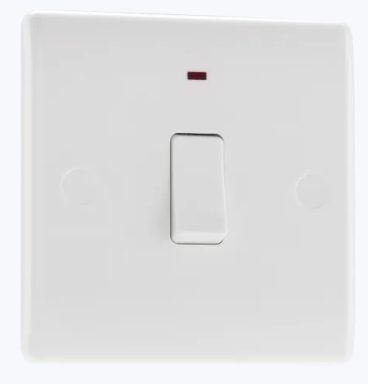 BG – Double Pole Neon Switch – 20Amp