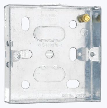 BG Metal Switch Box – 1 Gang 16mm