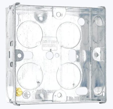 BG Metal Switch Box - 1 Gang 25mm