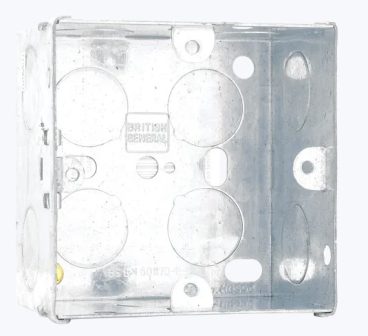 BG Metal Switch Box – 1 Gang 47mm