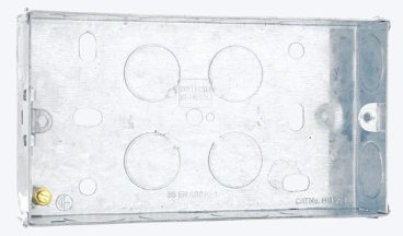 BG Metal Switch Box – 2 Gang 25mm