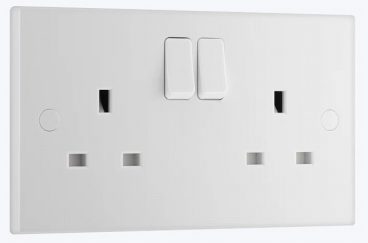 BG Switched Socket – 2 Gang DP