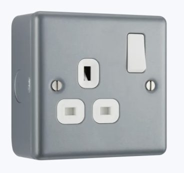 METAL CLAD SOCKET SWITCHED 1G BG
