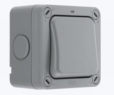 IP66 WEATHERPROOF SWITCH 1G 2W BG