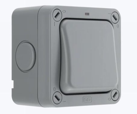 IP66 WEATHERPROOF SWITCH 1G 2W BG