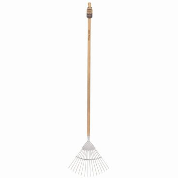 DRAPER HERITAGE STAINLESS STEEL LAWN RAKE WITH ASH HANDLE
