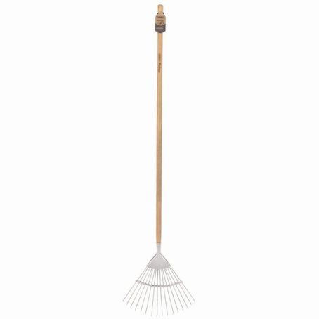 DRAPER HERITAGE STAINLESS STEEL LAWN RAKE WITH ASH HANDLE