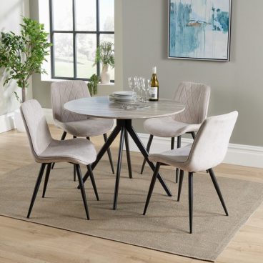 ASPEN TABLE 4 CHAIR DINING SET