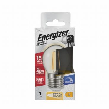 Energizer – Golf Clear Bulb Warm White Dimmable – 40W ES/E27