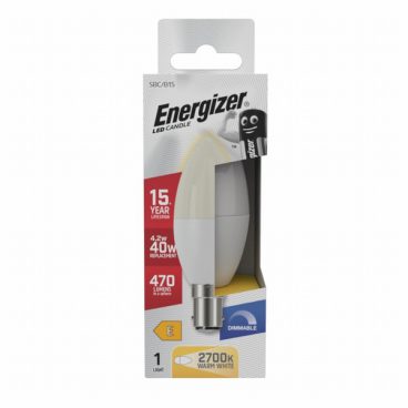 Energizer – Opal Candle Dimmable – 40W SBC/B15