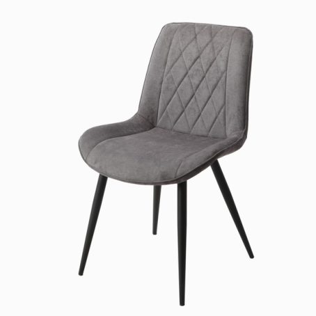 ASPEN PADDED CHAIR GREY DIAMOND (SIDES)
