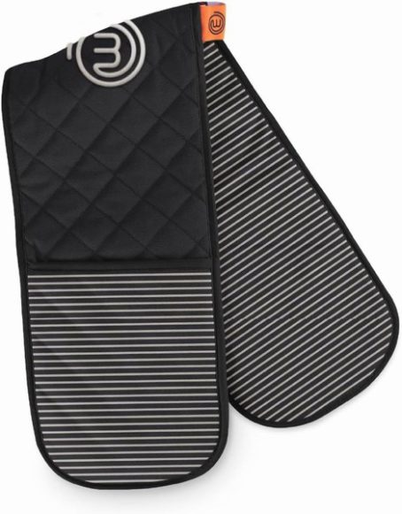 MASTERCHEF BLACK OVEN GLOVE DOUBLE*