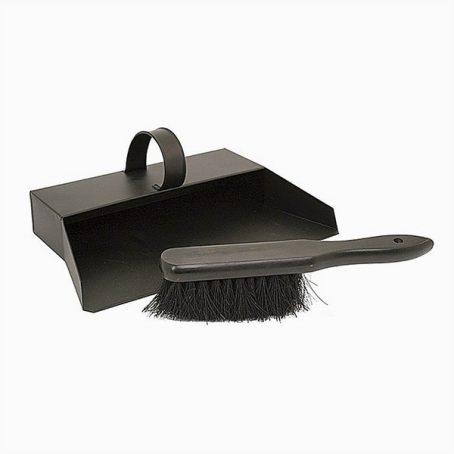 All Black Bannister Brush And Dustpan Set - Image 2